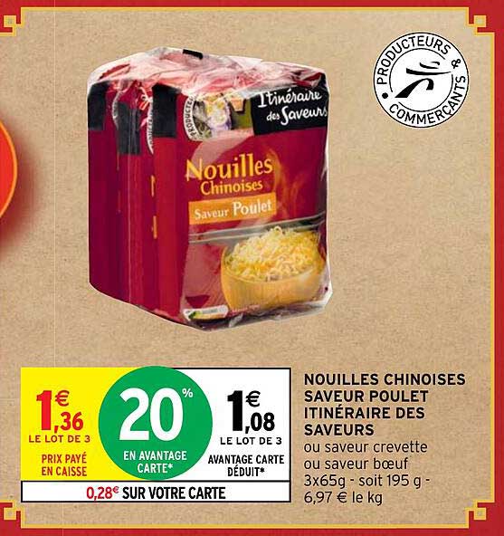 nouilles chinoises saveur poulet itinéraire des saveurs