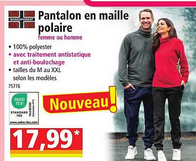 Pantalon En Maille Polaire Femme Ou Homme