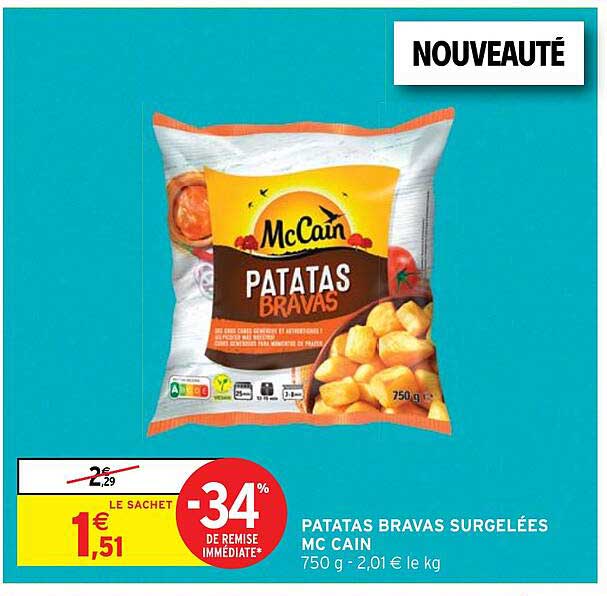 patatas bravas surgelées mc cain