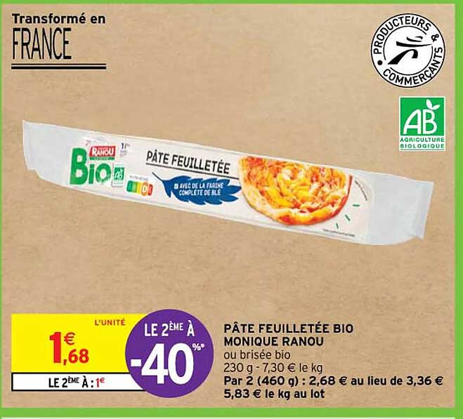 pate feuilletee bio monique ranou