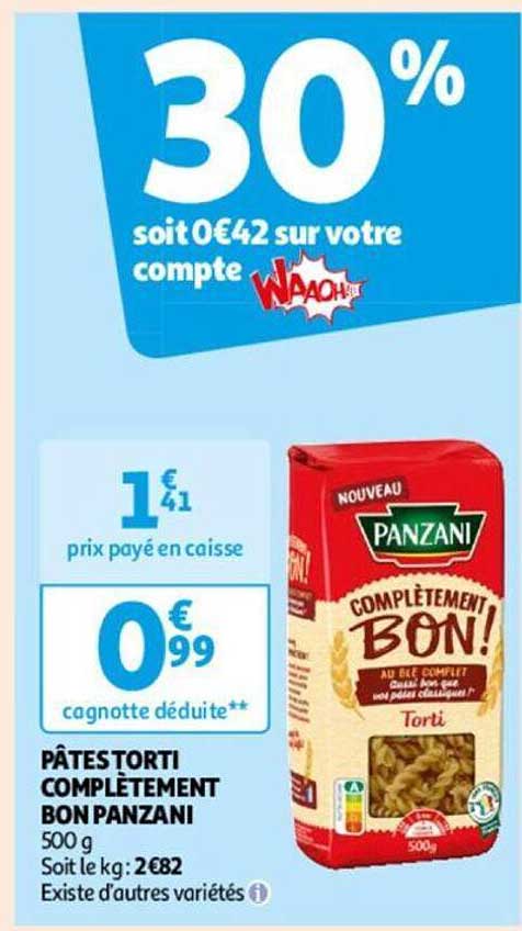 pâtes torti complètement bon panzani