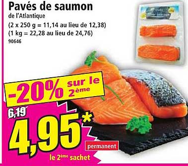 pavés de saumon de l'atlantique