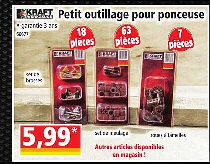 petit outillage pour ponceuse kraft werkzeuge