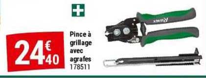 Pince à Grillage Avec Agrafes