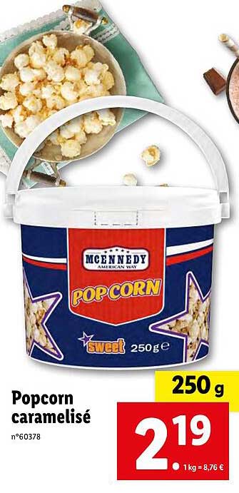 popcorn caramelisé