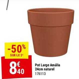 pot large amalia 24 cm naturel