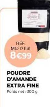 poudre d'amande extra fine