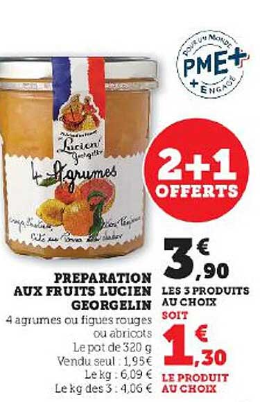préparation aux fruits lucien georgelin