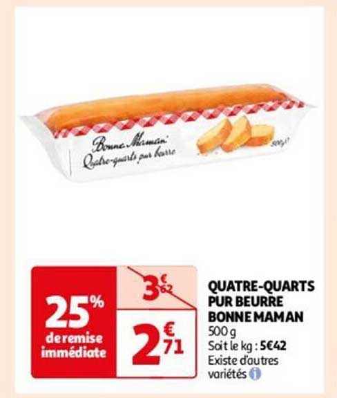 quatre-quarts pur beurre bonne maman