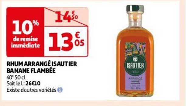 rhum arrangé isautier banane flambée