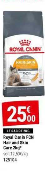 royal canin fcn hair and skin care 2 kg