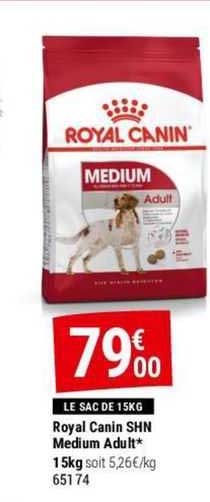royal canin shn medium adult 15 kg