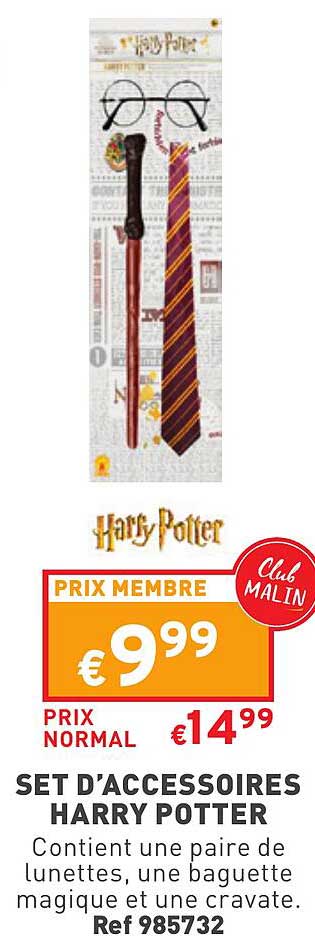 set d'accessoires harry potter