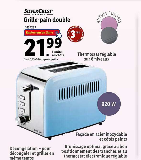 silvercrest grille-pain double