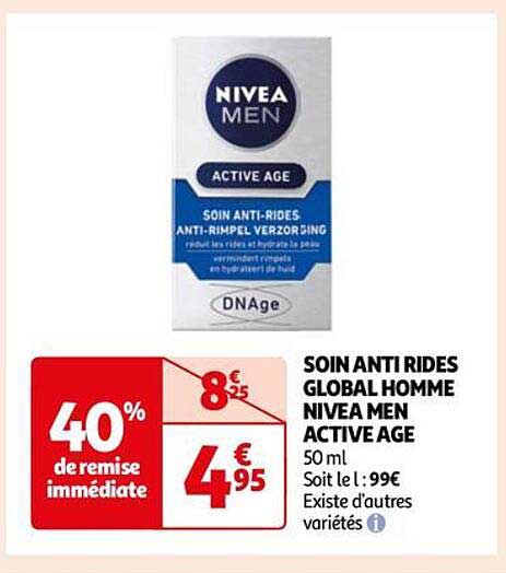 Soin Anti Rides Global Homme Nivea Men Active Age