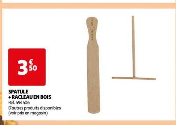 spatule + racleau en bois