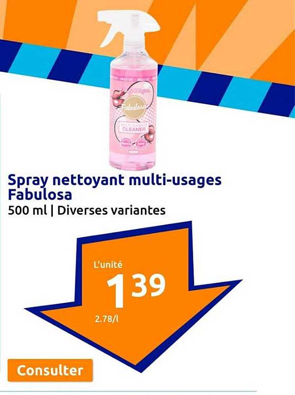 spray nettoyant multi-usages fabulosa