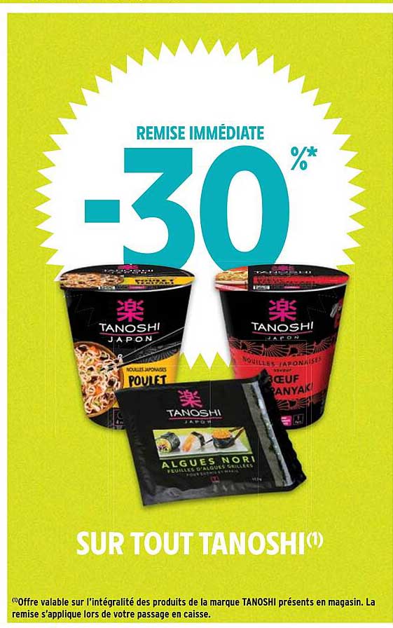 Sur Tout Tanoshi -30% Remise Immédiate