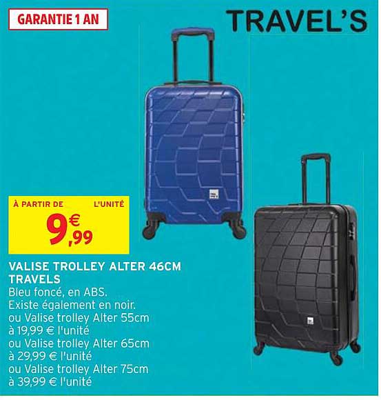 travel's valise trolley alter 46cm travels