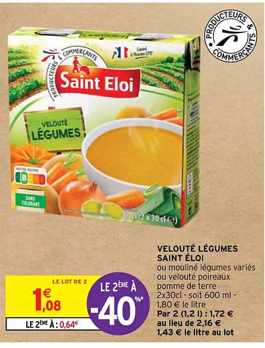 Veloute Legumes Saint Eloi