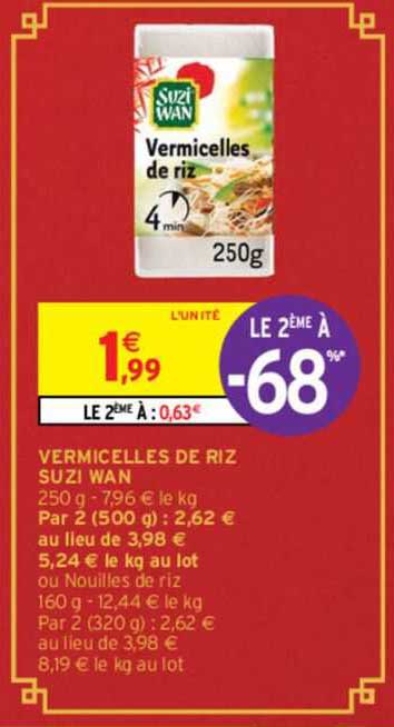 vermicelles de riz suzi wan