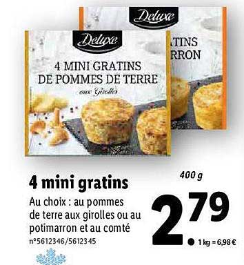 4 mini gratins deluxe