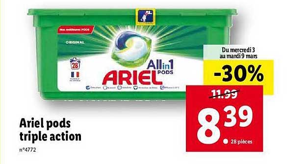 Ariel Pods Triple Action