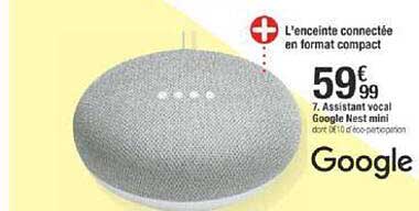 assistant vocal google nest mini