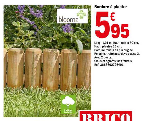 bordure à planter blooma