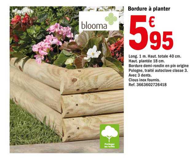 bordure à planter bloooma