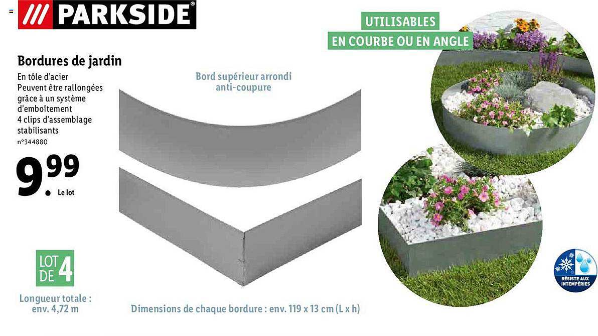 bordures de jardin parkside