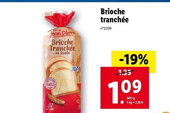 brioche tranchée maître jean pierre