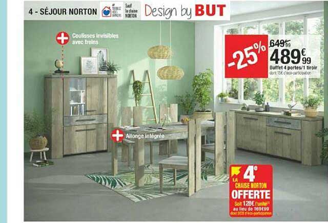 Buffet 4 Portes 1 Tiroir Norton