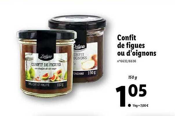 confit de figues ou d'oignons deluxe