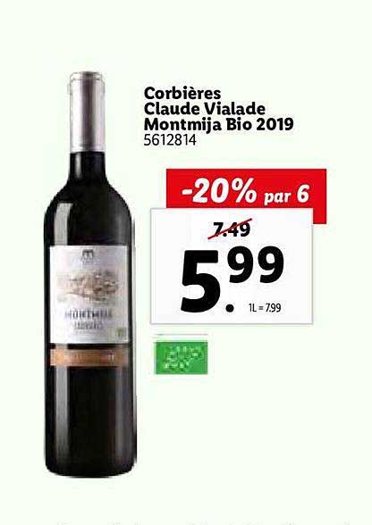 corbières claude vialade monmija bio 2019