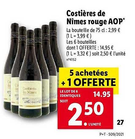 costières de nîmes rouge aop