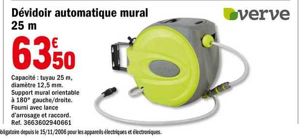 Dévidoir Automatique Mural Verve