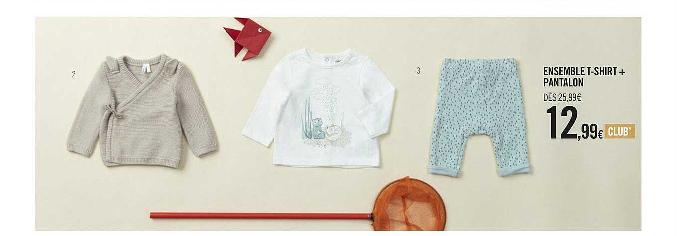 ensemble t-shirt + pantalon