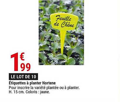 étiquettes à planter nortene