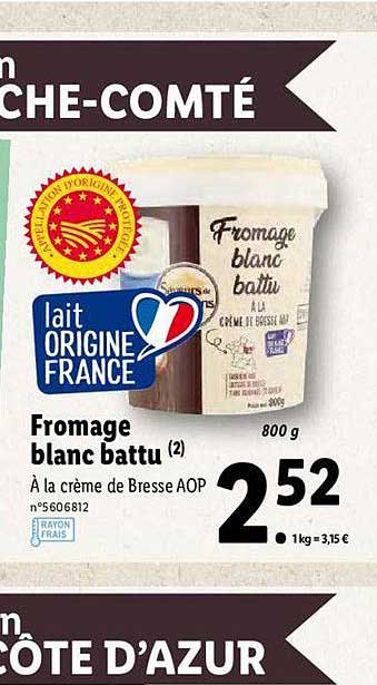 fromage blanc battu