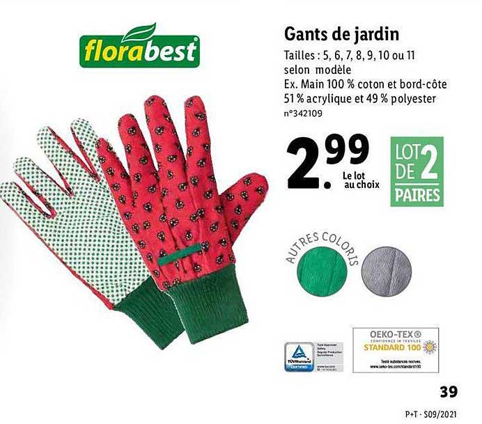 gants de jardin florabest