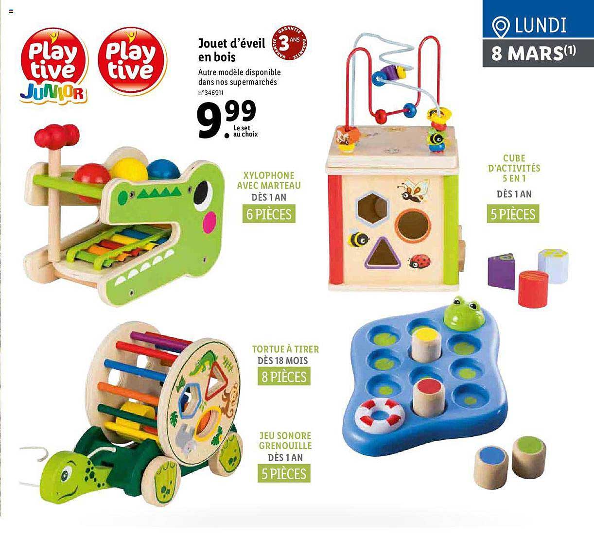 jouet d'éveil en bois playtive junior