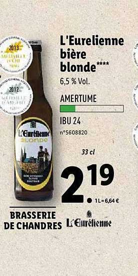 L'eurelienne Bière Blonde