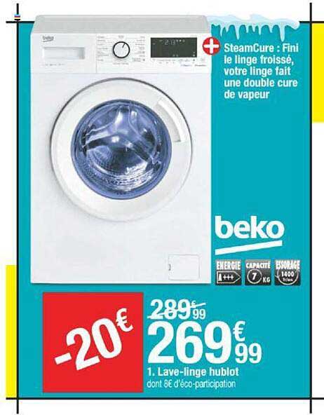 lave-linge hublot beko