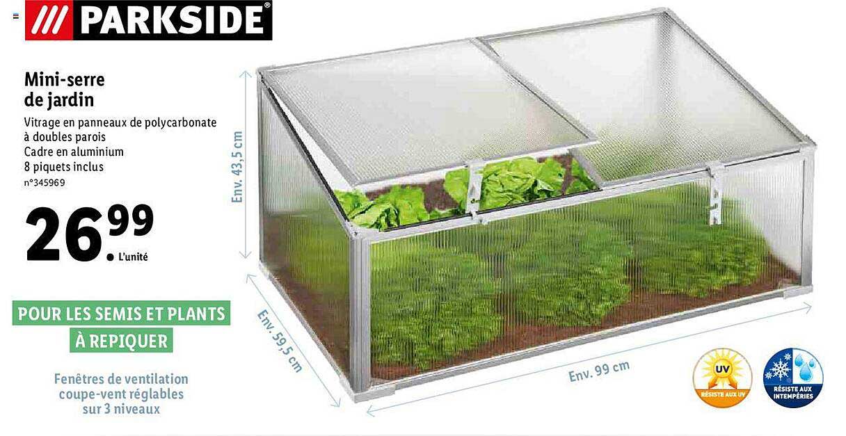 Mini-serre De Jardin Parkside