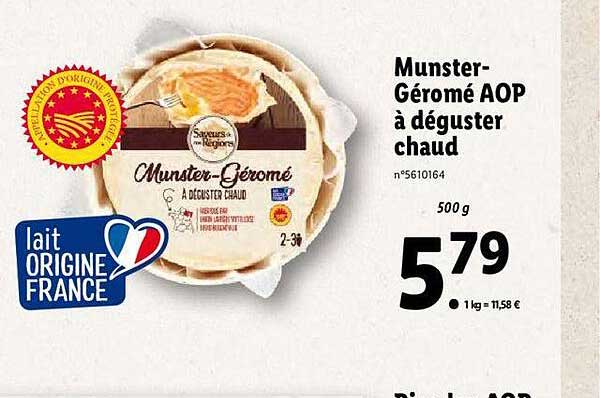 munster-géromé aop à déguster chaud saveurs de nos régions