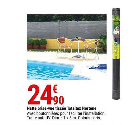 natte brise-vue tissée totaltex nortene