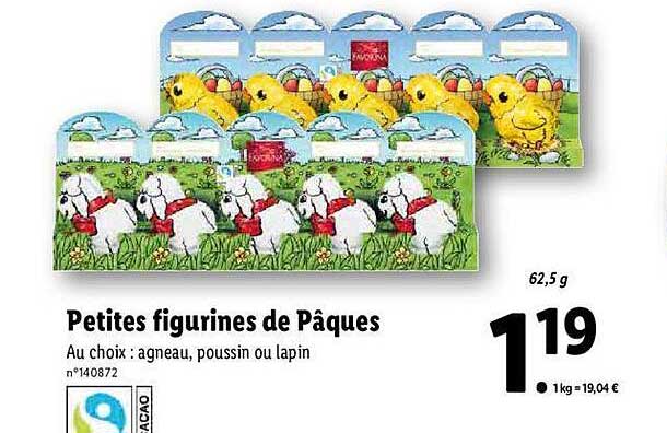 petites figurines de pâques favorina
