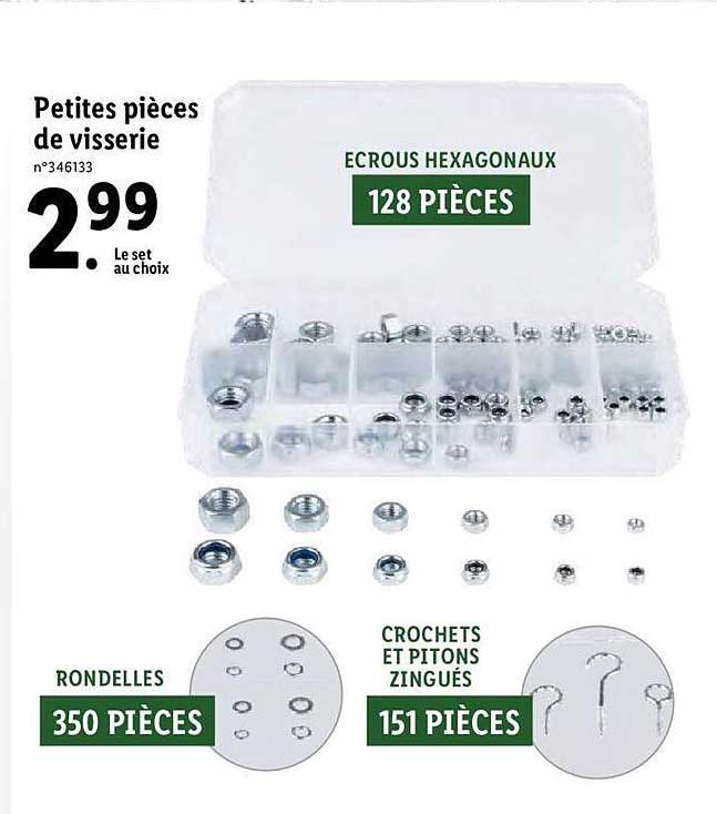 petites pièces de visserie