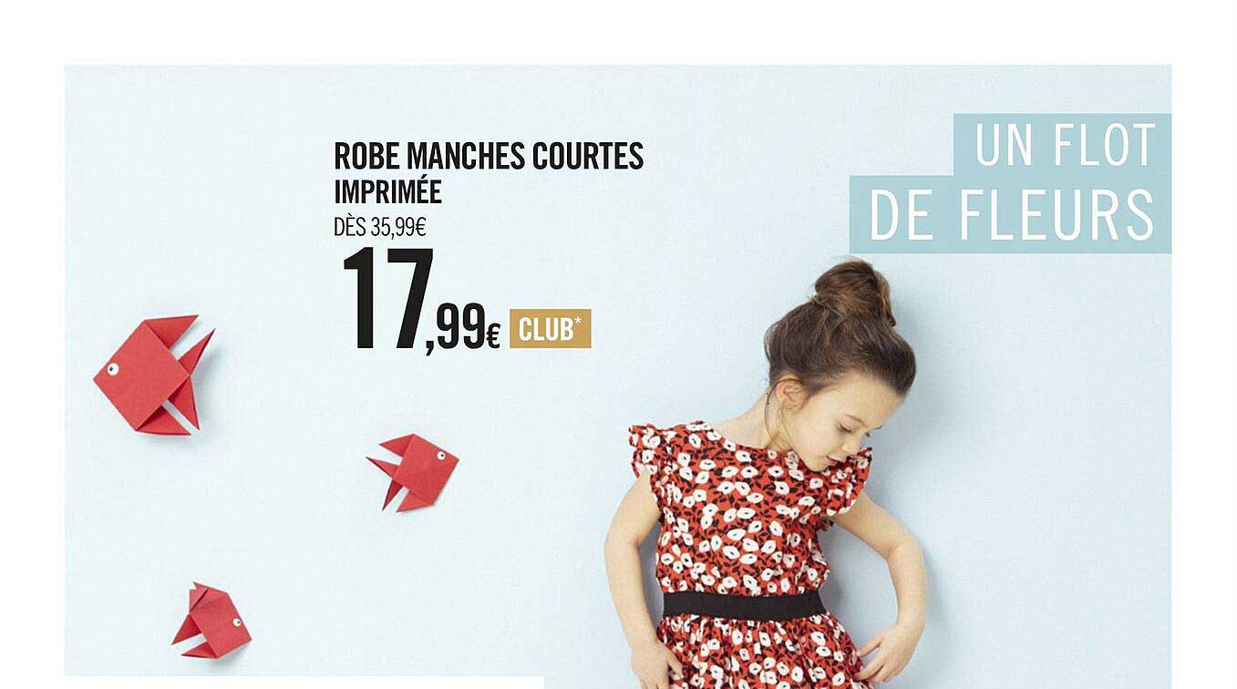 robe manches courtes imprimée